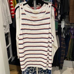 Madewell linen blend tank top